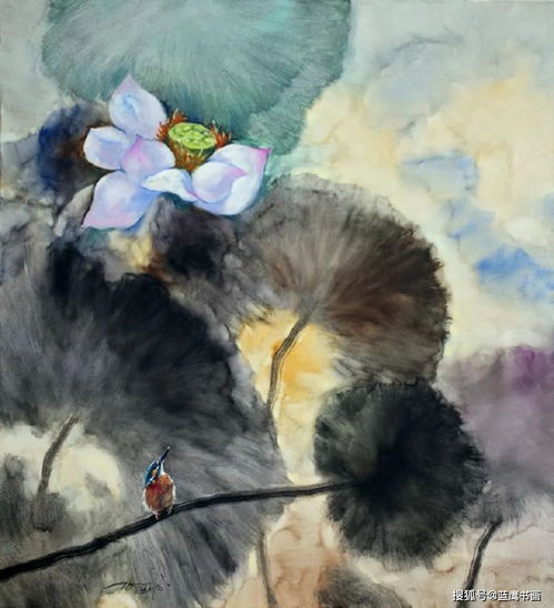 中西杂糅绘就精品,他的花鸟,有国画意境也有西方笔墨