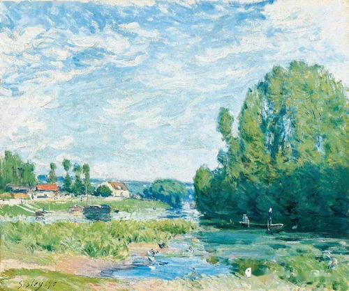 向风景油画大师西斯莱学习