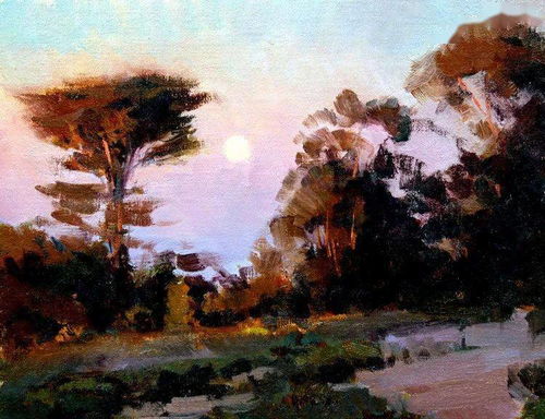 美国画家的风景油画作品,美醉了