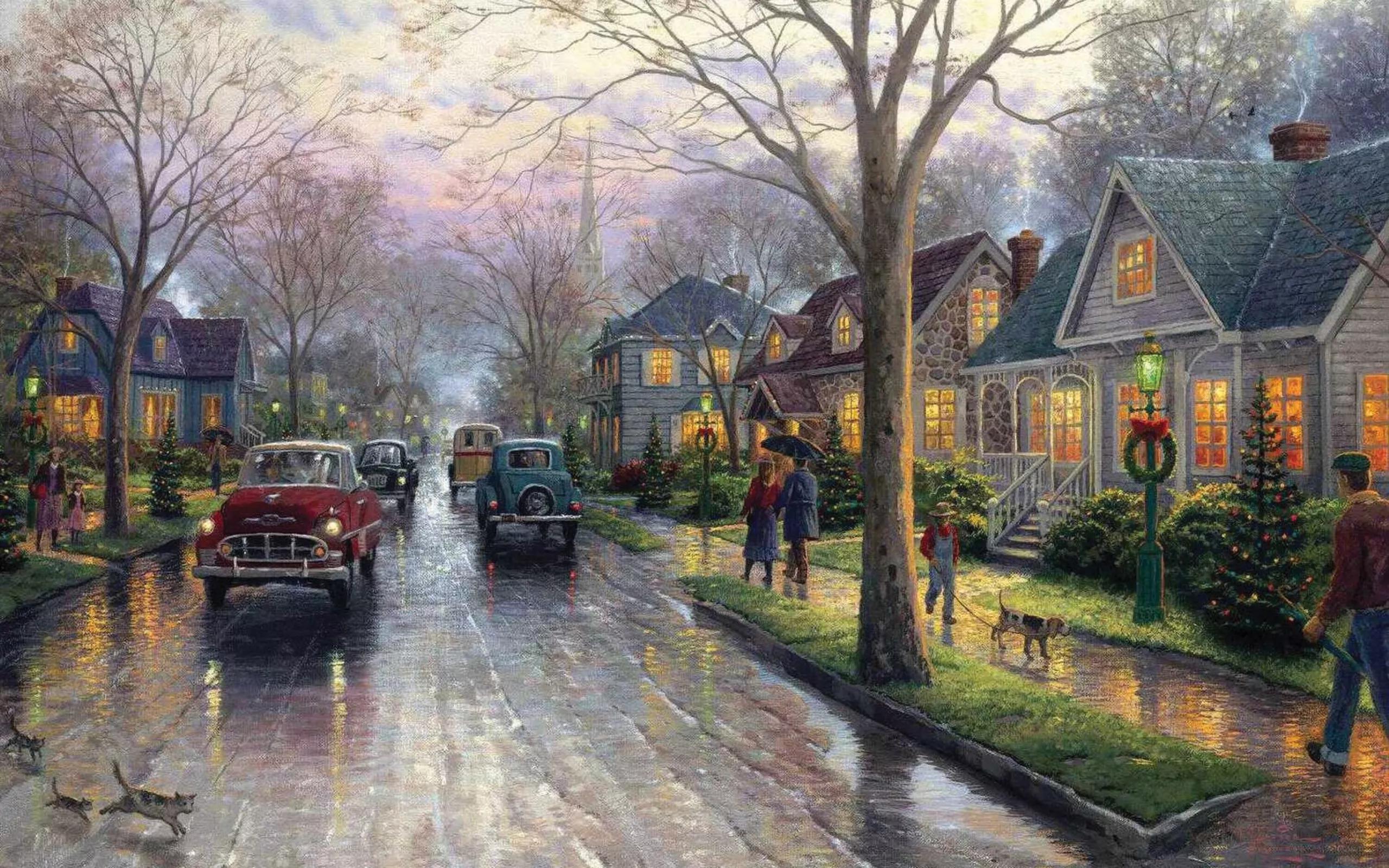 托马斯.金凯德(Thomas Kinkade)梦幻风格油画作品鉴赏
