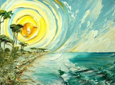 Justin Gaffrey 的风景浮雕油画 艺术与自然的完美融合