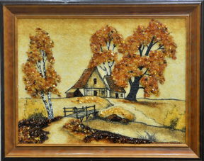 琥珀画 美轮美奂，精致典雅堪比古典油画